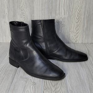 Blondo Leather Black Waterproof Boots, Men's 11.5